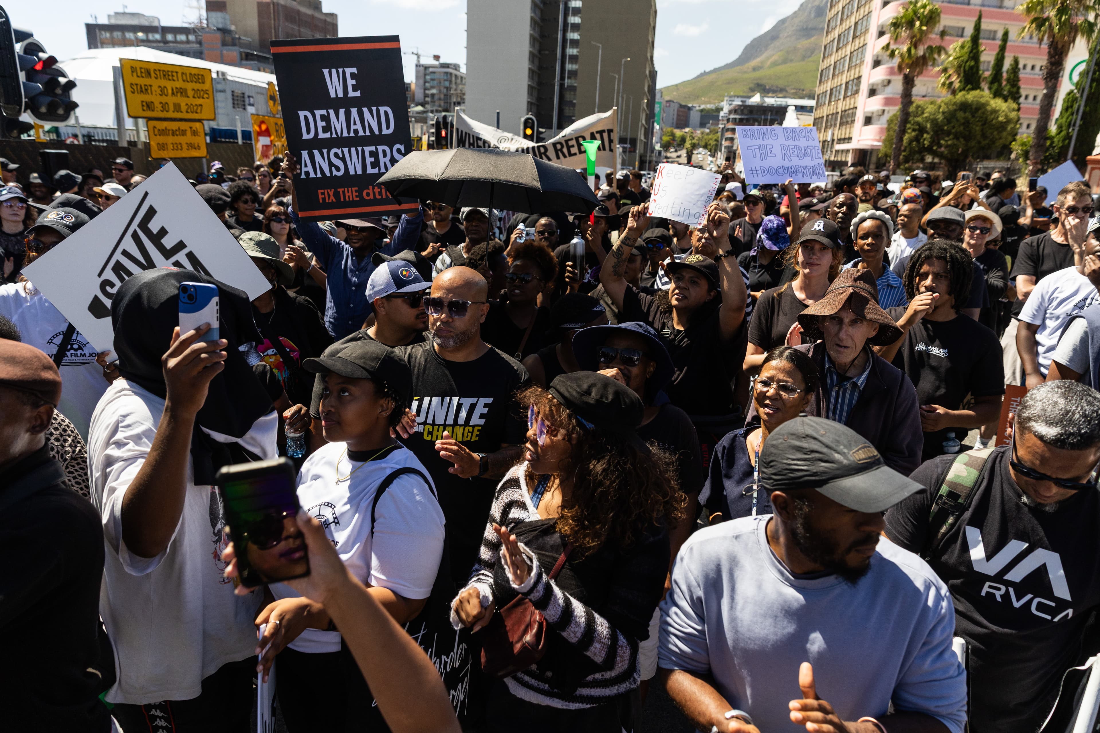 South African Film Industry Protest in Cape Town Over Funding Issues